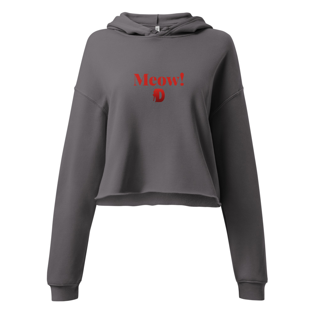 Daniland women's Meow! cropped hoodie